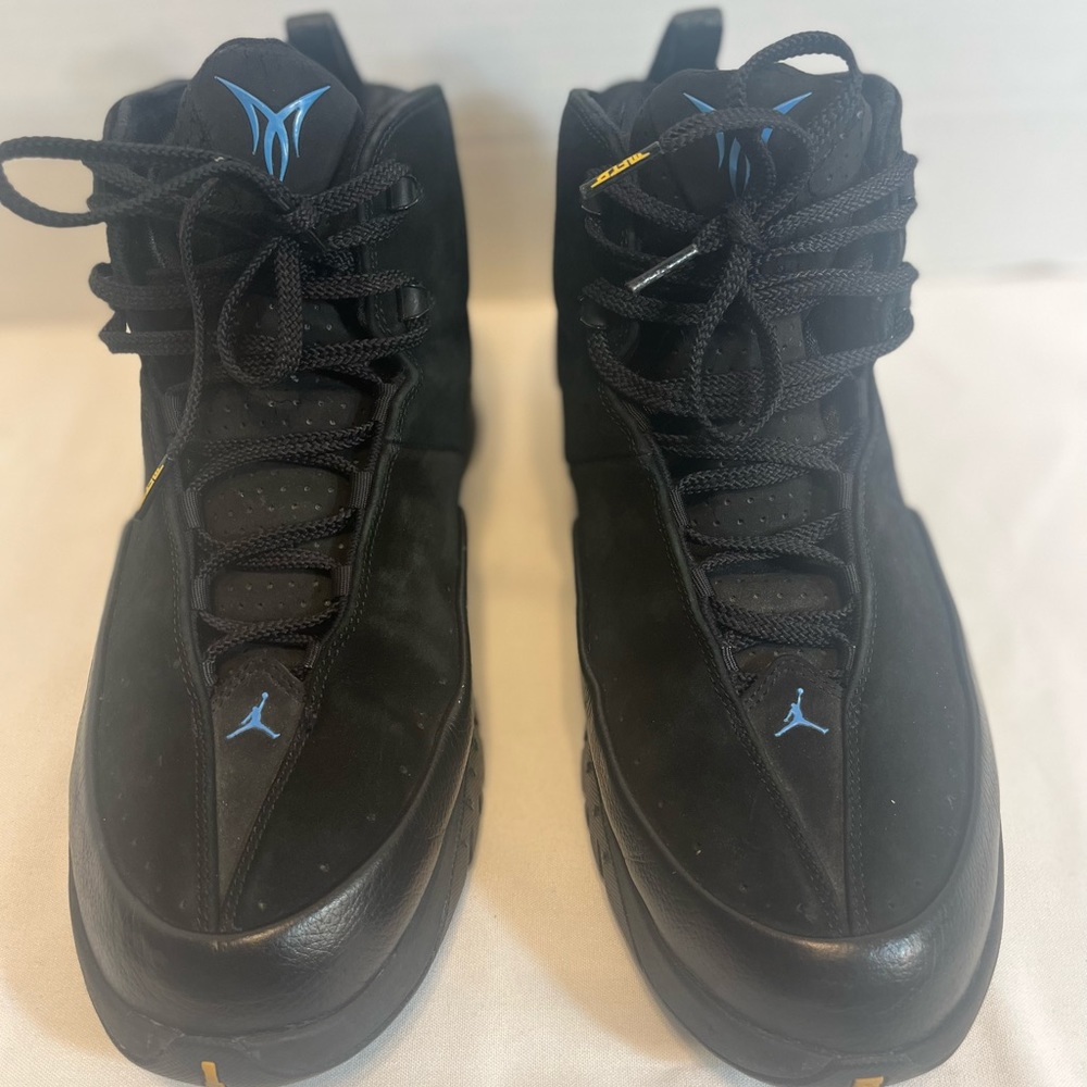 Nike Air Jordan Melo Carmelo Anthony 410 M3 Black Leather 314302 042 Size 11 - Picture 7 of 11